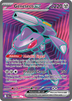Genesect ex 161/086 Ultra Rare card from Black Bolt