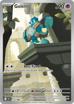 Golett 122/086 Illustration Rare card from Black Bolt