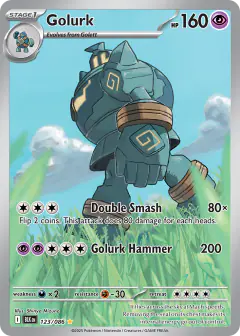 Golurk 123/086 Illustration Rare card from Black Bolt