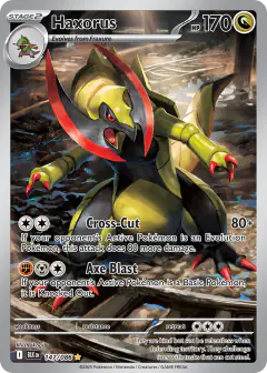 Haxorus 147/086 Illustration Rare card from Black Bolt