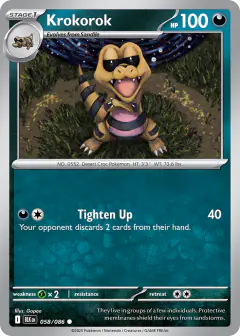 Krokorok 058/086 Common card from Black Bolt