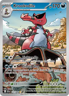 Krookodile 137/086 Illustration Rare card from Black Bolt