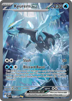 Kyurem ex 165/086 Special Illustration Rare card from Black Bolt