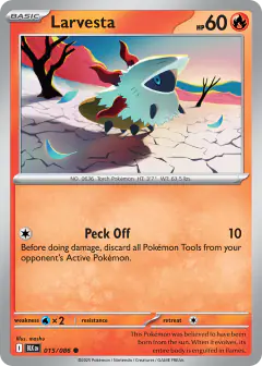 Larvesta 015/086 Common card from Black Bolt