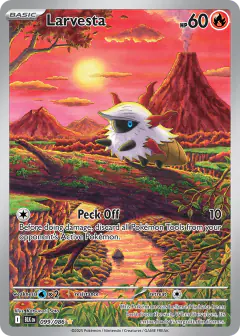 Larvesta 099/086 Illustration Rare card from Black Bolt