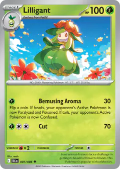 Lilligant 007/086 Uncommon card from Black Bolt