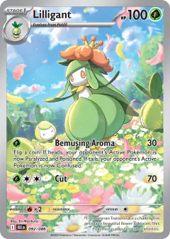 Lilligant 092/086 Illustration Rare card from Black Bolt