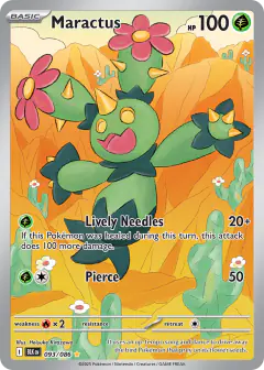 Maractus 093/086 Illustration Rare card from Black Bolt