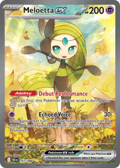 Meloetta ex 167/086 Special Illustration Rare card from Black Bolt