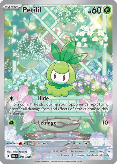 Petilil 091/086 Illustration Rare card from Black Bolt