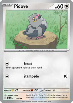 Pidove 071/086 Common card from Black Bolt