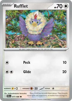 Rufflet 077/086 Common card from Black Bolt