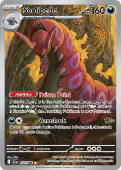 Scolipede 134/086 Illustration Rare card from Black Bolt