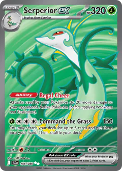 Serperior ex 156/086 Ultra Rare card from Black Bolt