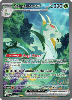 Serperior ex 164/086 Special Illustration Rare card from Black Bolt