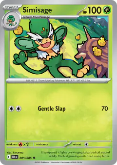 Simisage 005/086 Uncommon card from Black Bolt