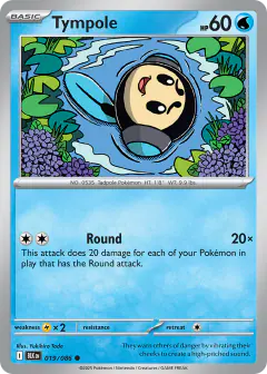 Tympole 019/086 Common card from Black Bolt