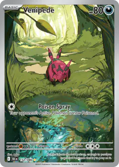 Venipede 132/086 Illustration Rare card from Black Bolt
