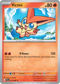 Victini 012/086 Rare card from Black Bolt