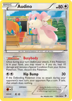 Audino 126/149 Rare card from Boundaries Crossed