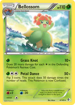 Bellossom 4/149 Rare card from Boundaries Crossed