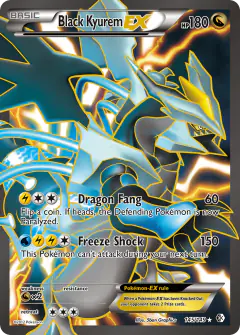 Black Kyurem-EX 145/149 Rare Ultra card from Boundaries Crossed
