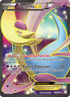 Cresselia-EX 143/149 Rare Ultra card from Boundaries Crossed