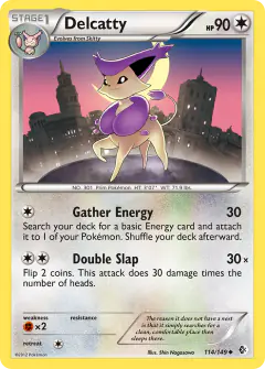 Delcatty 114/149 Uncommon card from Boundaries Crossed