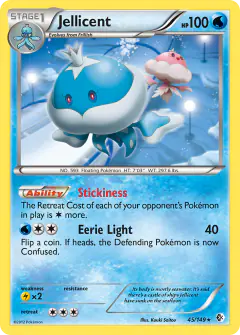 Jellicent 45/149 Rare card from Boundaries Crossed