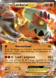 Landorus-EX 89/149 Rare Holo EX card from Boundaries Crossed