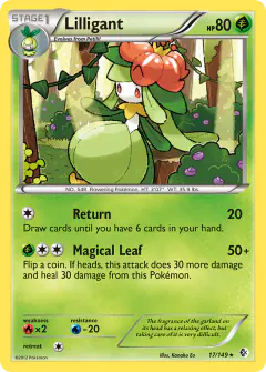 Lilligant 17/149 Rare card from Boundaries Crossed