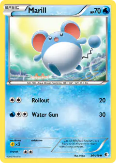 Marill 36/149 Common card from Boundaries Crossed