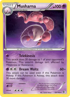 Musharna 69/149 Rare card from Boundaries Crossed