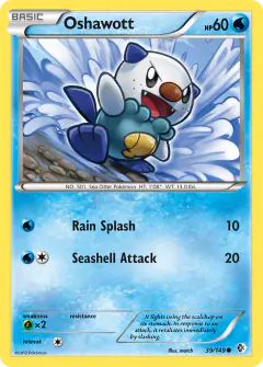 Oshawott 39/149 Common card from Boundaries Crossed