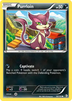 Purrloin 90/149 Common card from Boundaries Crossed