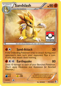 Sandslash 79/149 Uncommon card from Boundaries Crossed