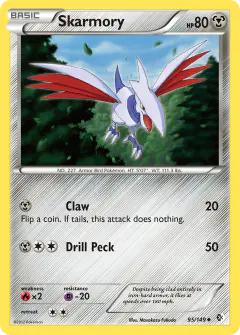 Skarmory 95/149 Uncommon card from Boundaries Crossed