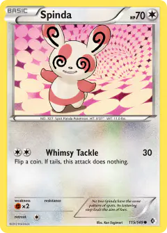Spinda 115/149 Common card from Boundaries Crossed