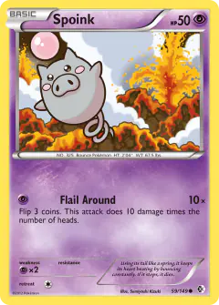 Spoink 59/149 Common card from Boundaries Crossed