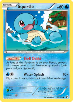 Squirtle 29/149 Common card from Boundaries Crossed