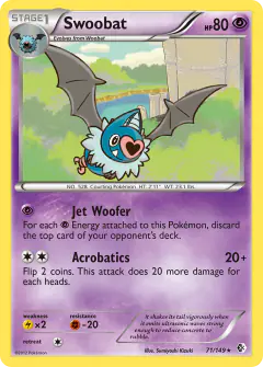 Swoobat 71/149 Rare card from Boundaries Crossed