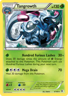 Tangrowth 6/149 Rare Holo card from Boundaries Crossed
