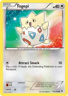 Togepi 110/149 Common card from Boundaries Crossed