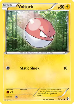Voltorb 51/149 Common card from Boundaries Crossed