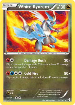 White Kyurem 102/149 Rare card from Boundaries Crossed