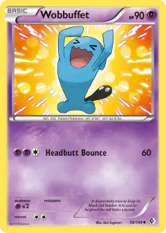 Wobbuffet 58/149 Uncommon card from Boundaries Crossed