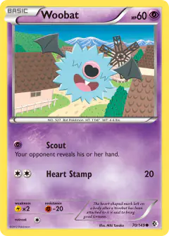 Woobat 70/149 Common card from Boundaries Crossed