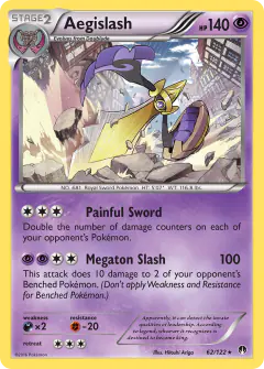 Aegislash 62/122 Rare Holo card from BREAKpoint