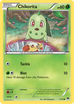Chikorita 1/122 Common card from BREAKpoint