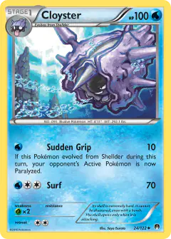 Cloyster 24/122 Uncommon card from BREAKpoint